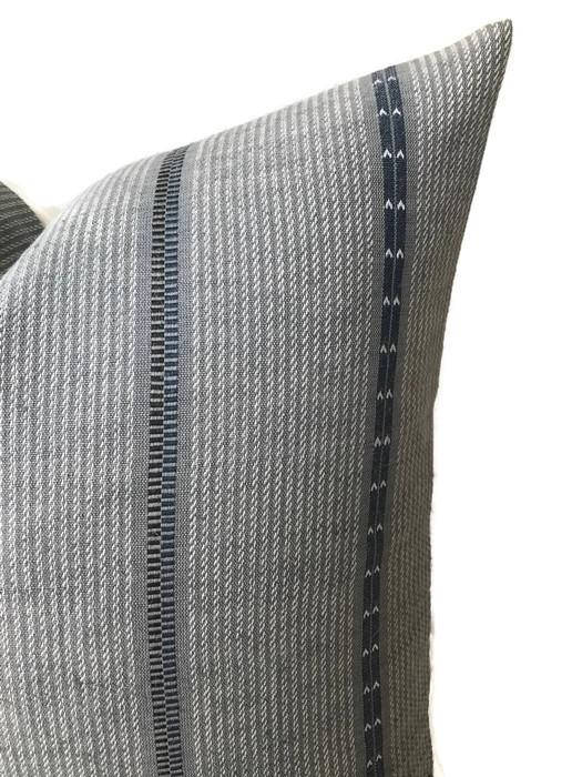 Pondi Pillow Cover in Slate, Designer Pillows