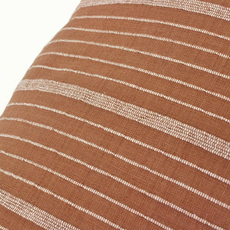 Cusco Stripe Pillow Cover in Terracotta