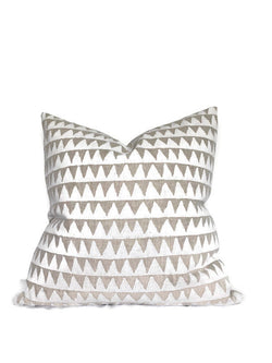 Pyramids Pillow Cover in Chalk, Walter G Textiles