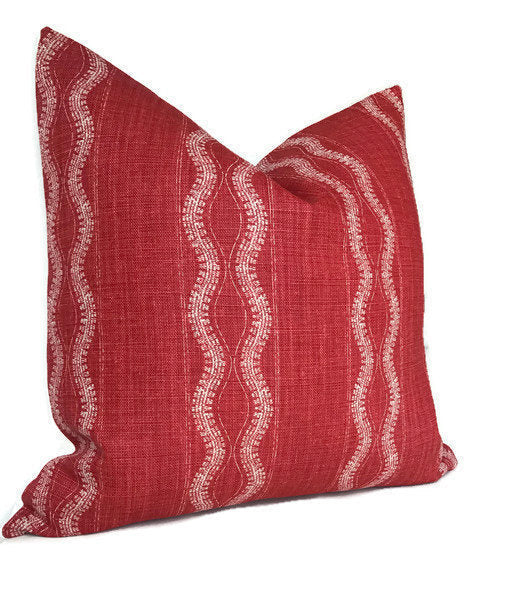 Peter Dunham Zanzibar Pillow Cover in Red