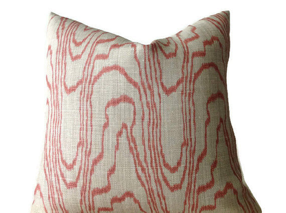 Kelly Wearstler Lee Jofa Groundworks Pillow Cover in Agate Salmon