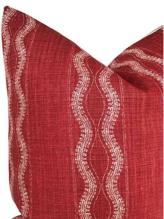 Peter Dunham Zanzibar Pillow Cover in Red