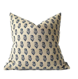 Ready to Ship, 18x18, Peter Dunham Rajmata Indoor Outdoor Pillow Cover in Indigo