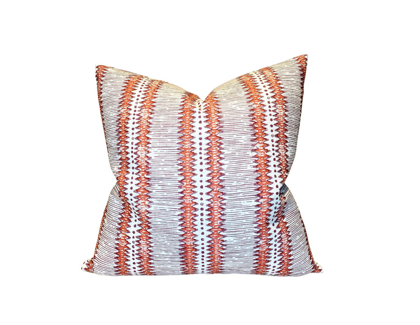 Tribal Stripe Pillow Cover in Porphery