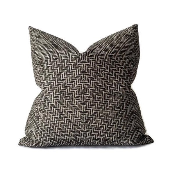 Clay McLaurin Rattan Pillow Cover in Jet