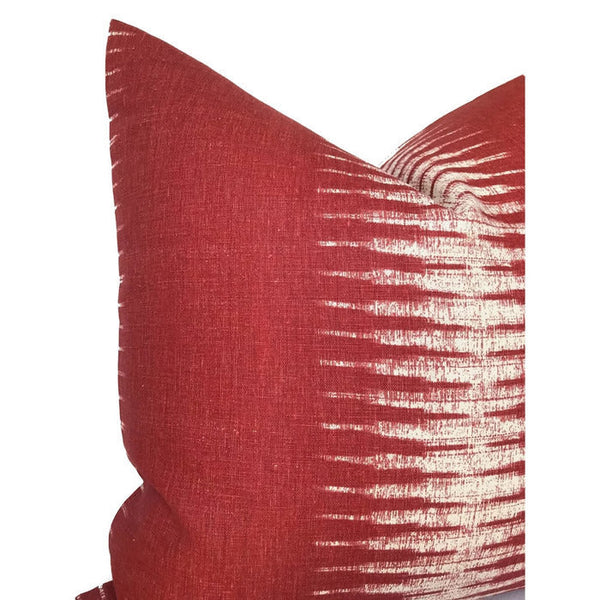 Peter Dunham Ikat Pillow Cover in Pomegranate