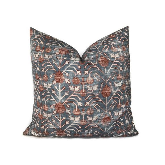 Koty Pillow Cover in Grey, Designer Pillows