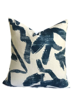 Suave Pillow Cover in Blue, Designer Pillows