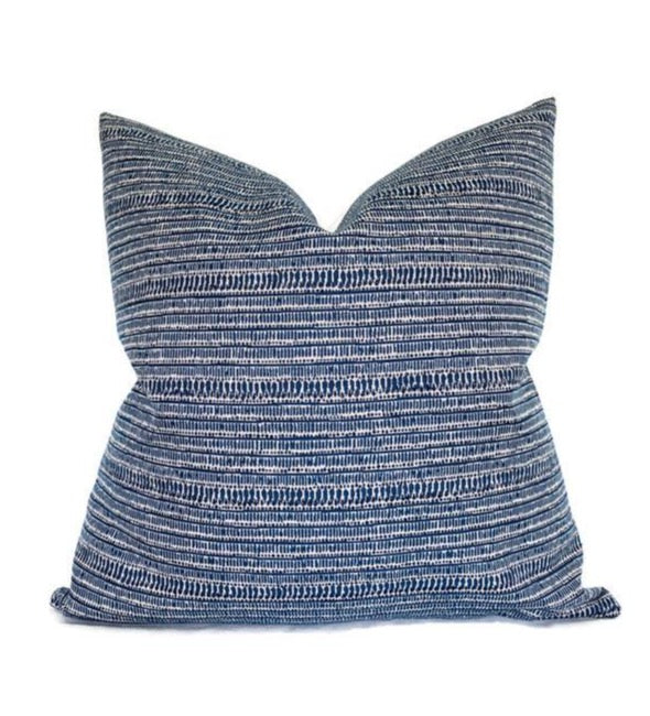 Saqqara Pillow Cover in Atlantic Blue, Walter G Pillows, Decorative Throw Pillows