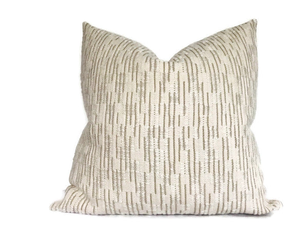 Saya Pillow Cover in Tan, Designer Pillows