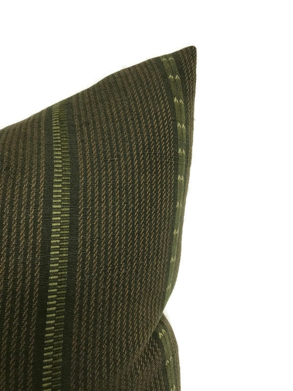 Pondi Pillow Cover in Green, Designer Pillows