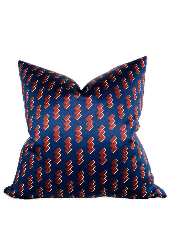 Shono Pillow Cover in Blue, Designer Pillows