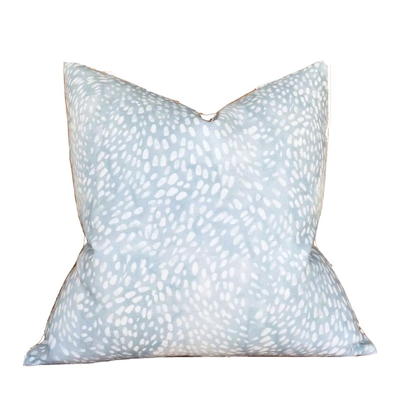 Speckled Pillow Cover in Cloud Blue