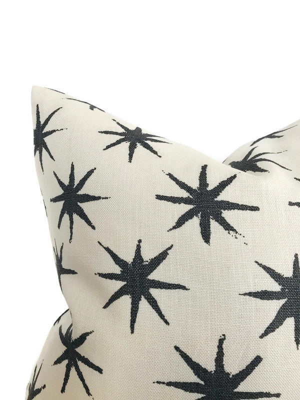 Peter Dunham Starstruck Pillow Cover in Charcoal