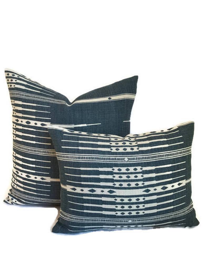 Peter Dunham Tangiers Pillow Cover in Indigo