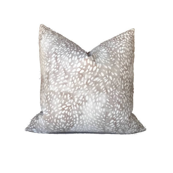 Speckled Pillow Cover in Taupe