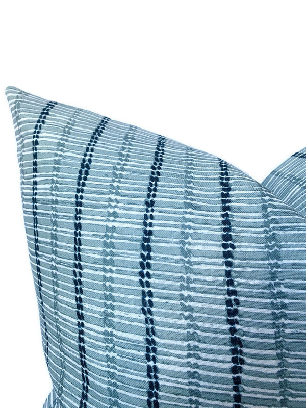 Clay McLaurin Taza Pillow Cover in Mineral Blue