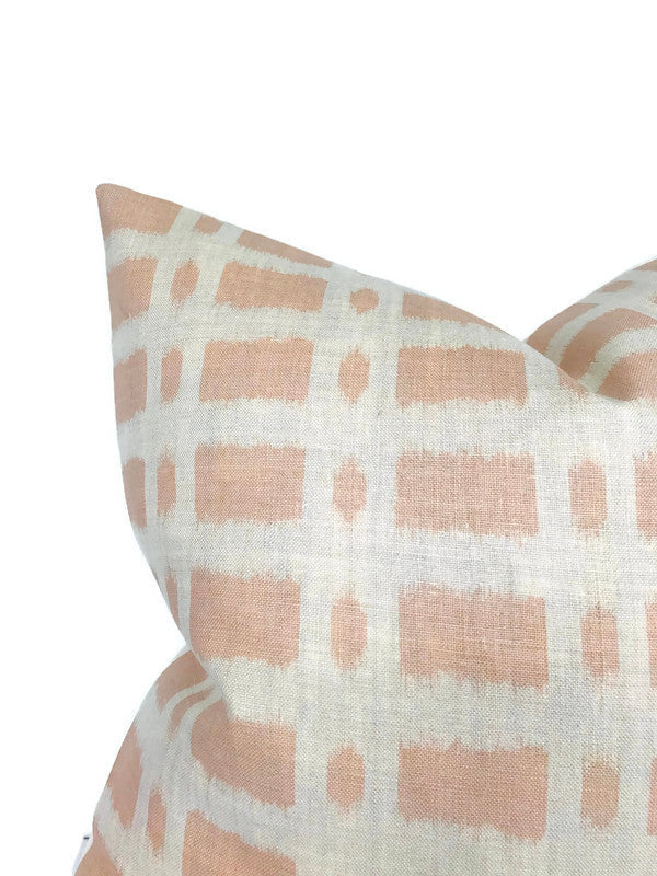 Schumacher Townline Pillow Cover in Pink