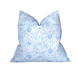 Koty Pillow Cover in Light Blue, Designer Pillows