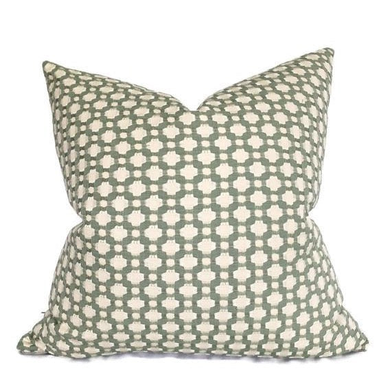 Schumacher Betwixt Pillow Cover in Water