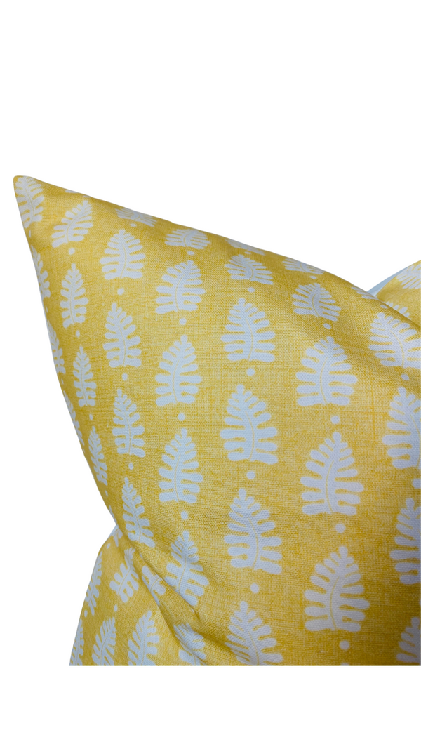 Ready to Ship, 22x22 Ferndale Pillow Cover in Yellow