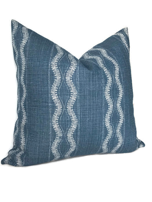 Peter Dunham Zanzibar Pillow Cover in Indigo Blue