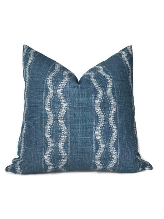 Peter Dunham Zanzibar Pillow Cover in Indigo Blue