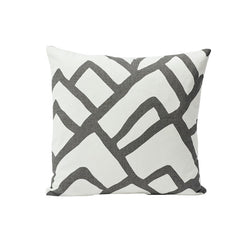 Schumacher Zimba Pillow Cover in Charcoal