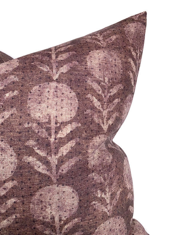 Clay McLaurin Zinnia Pillow Cover in Berry